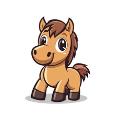 baby horse with a hand designning