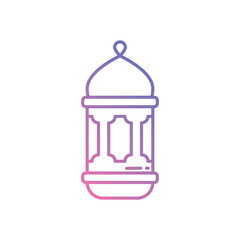 Ramadan Lantern vector icon stock illustration