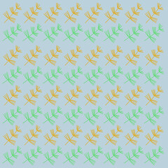 Botanical Christmas Leaves Design Pattern Texture Background Vector