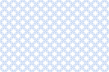 Abstract Seamless Diagonal Geometric Checked Light Blue Pattern. 
