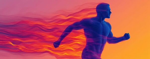 Dynamic Athlete in Motion: Capturing the Energy and Power of Peak Performance