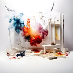 an elegant sleek elegant idea for a mockup empty space for advertisment design