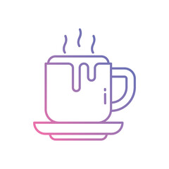 Hot Chocolate vector icon stock illustration
