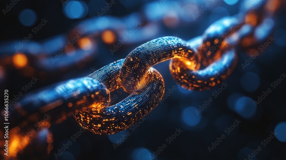 Poster engineers are examining blockchain data in the manufacturing process to increase transparency and se