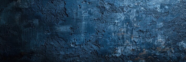 Dark Blue Textured Wall. Background with Copy Space for Creative Design and Elegance
