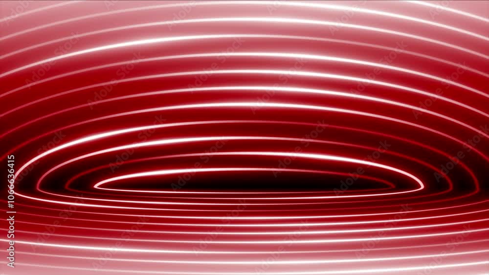 Poster red color glowing lines with 3d empty space modern design technology background