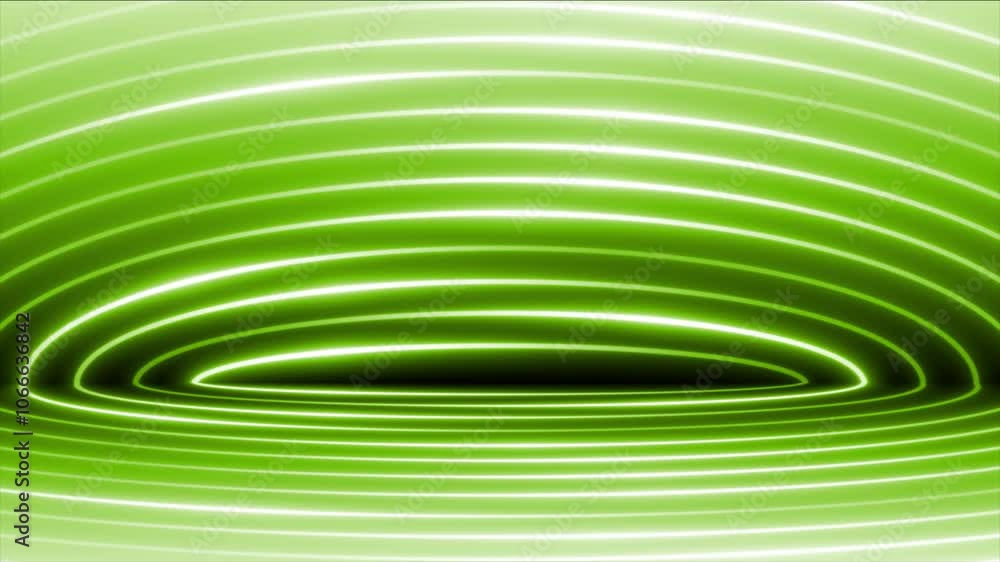 Poster lime green color glowing lines with 3d empty space modern design technology background