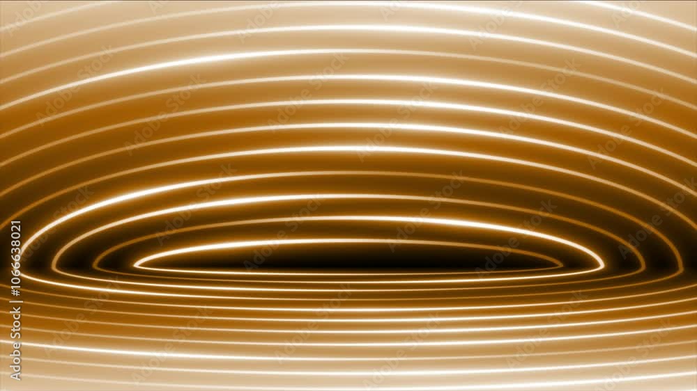 Poster orange color glowing lines with 3d empty space modern design technology background