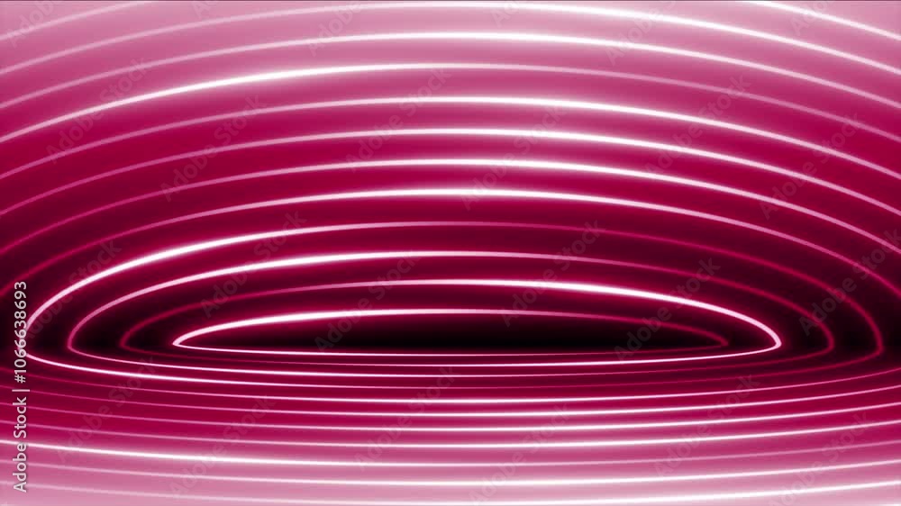 Poster magenta red color glowing lines with 3d empty space modern design technology background