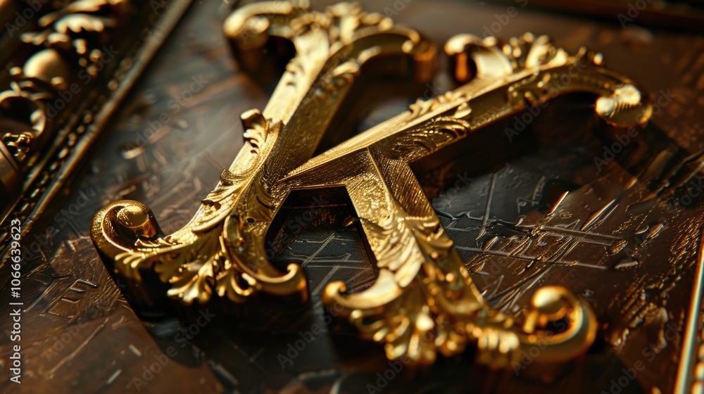 Poster a pair of scissors resting on a table, ready for use