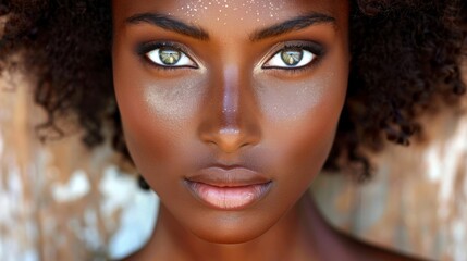 Fototapeta premium Natural Radiance: With an emphasis on minimalism, this approach showcases your natural beauty, promoting a fresh, radiant look centered around healthy skin. 