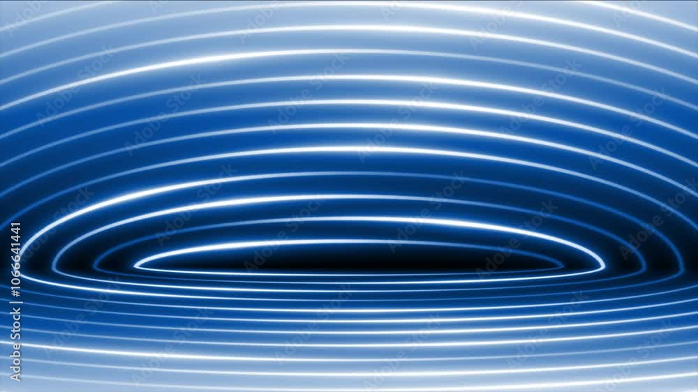 Poster royal blue color glowing lines with 3d empty space modern design technology background