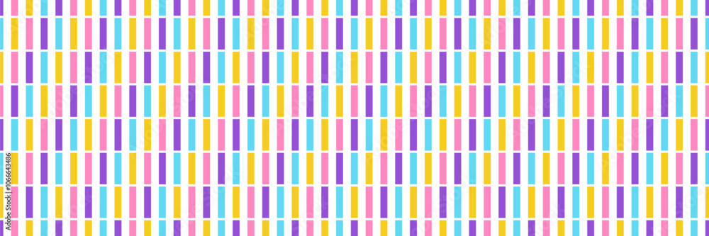 Canvas Prints abstract seamless pattern of vertical multicolored stripes, simple geometric shapes, vector illustra