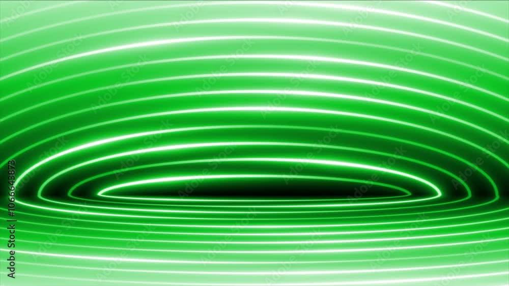 Aufkleber green color glowing lines with 3d empty space modern design technology background