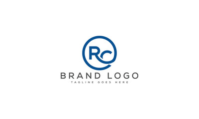 letter RC logo design vector template design for brand.