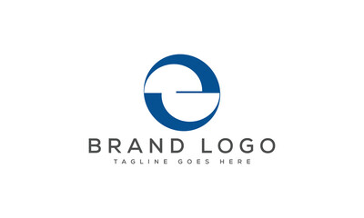 letter E logo design vector template design for brand.