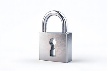 Naklejka premium Digital metal lock isolated on white