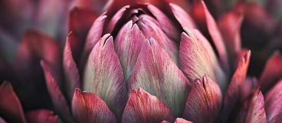 A close-up of fresh artichokes with their unique shapes and colors.