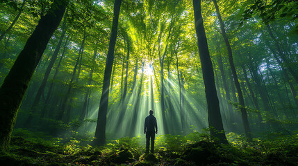 ray of light, AI generated