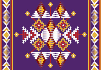 seamless native geometric pattern design for geometric fabric wallpaper background ornament carpet art cover