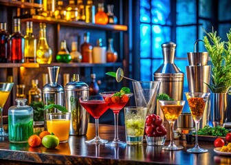 Elevate your bartending skills with a chic cocktail lab setup, perfect for mastering innovative drink creation and