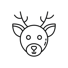 Reindeer vector icon stock illustration