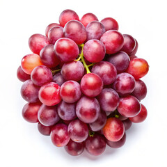Fototapeta premium bunch of red grapes. grape, fruit, food, isolated, red, bunch, grapes, white, healthy, fresh, ripe, berry, wine, sweet, juicy, vine, cluster, purple, dessert, vegetarian, nature, agriculture, branch, 
