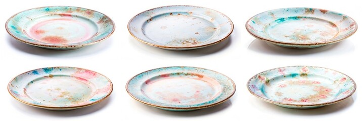 plate blue pink restaraunt dish food