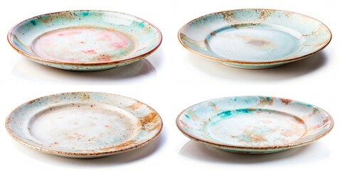 plate blue pink restaraunt dish food