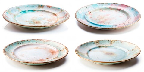 plate blue pink restaraunt dish food