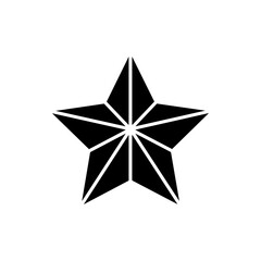 Star icon vector. Twinkling star illustration sign. Sparkles symbol. Shining burst logo.