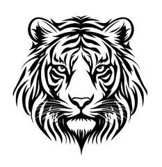 Fototapeta premium Illustration of a Tiger - Minimalist and Flat Logo