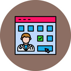 Online appointment Icon