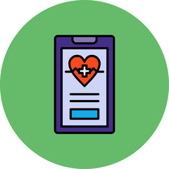 Obraz premium Medical app Icon