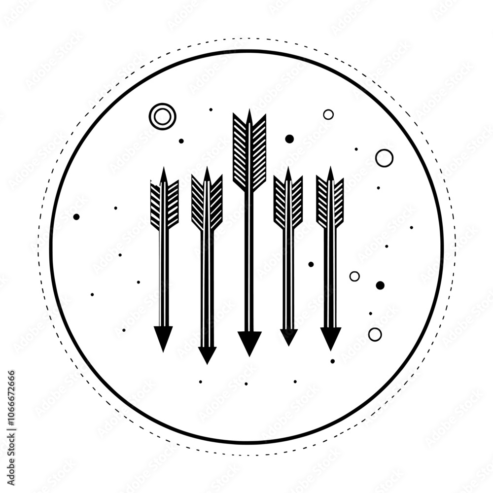 Poster changing arrows and clock, linear icon. arrows in different directions. editable stroke.