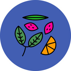 Fototapeta premium Natural Ingredients Icon