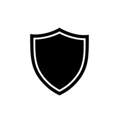 The shield icon is a linear style with editable stroke width. It provides protection.