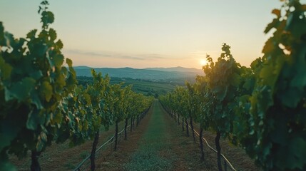 Vineyard Sunset.