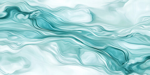 Obraz premium Subtle water ripple texture in soft aqua tones with delicate reflections, creating a calming, flowing appearance