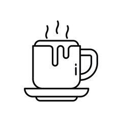 Hot Chocolate vector icon stock illustration