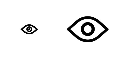 Logo template with eye icon isolated illustration