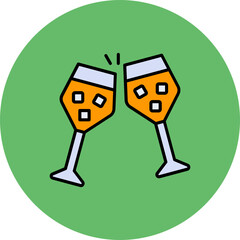 Juice glasses Icon