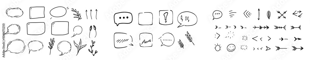Aufkleber hand drawn quote with quotation marks and sketch frames. quote and commas.