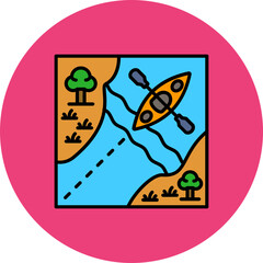 Kayaking Icon