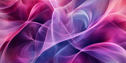 A layered abstract background featuring smooth gradients of purple and pink, evoking feelings of calm and relaxation