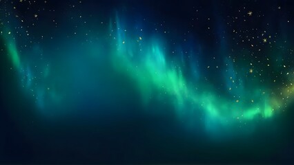 Luxurious Christmas background with deep green, gold, and twilight blue tones, blurred lights, soft glows, and elegant ambiance. Perfect for festive and winter themes. AI-generated.

