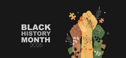 Black History Month 2025 banner.