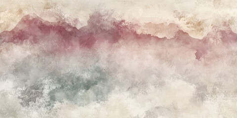 Obraz premium A soft abstract background with delicate watercolor textures in muted shades, perfect for a romantic or gentle theme