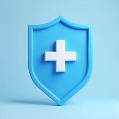 Obraz premium Create a Visually Engaging Medical Protection Shield Icon for Health and Safety Designs