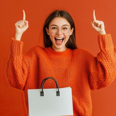 A person celebrating a successful online shopping spree, black friday 2024, black friday deals, black friday 